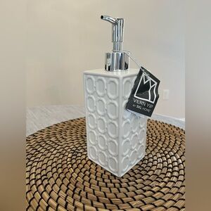 Vern Yip White Geometric Soap Dispenser